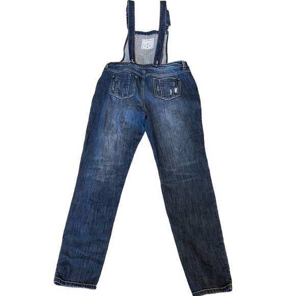 Promod Denim Full Length Jean Overall with Distress Size: 8 - Picture 13 of 14